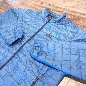 Patagonia Nano Puff Jacket Mens 2XL Blue Full Zip Lightweight 84211FA XXL Coat